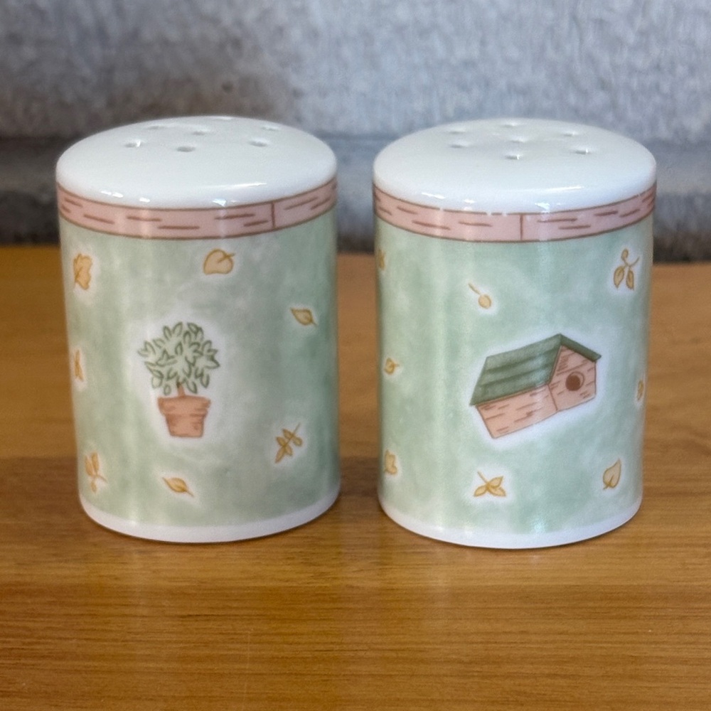 Country Garden by China made in China salt and pepper shaker set